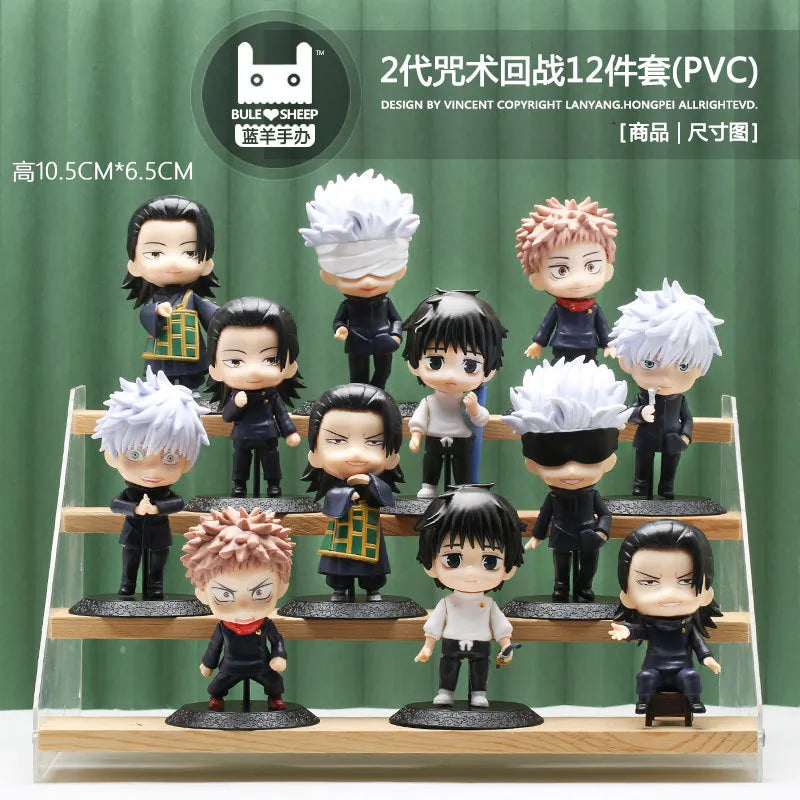 12-Piece Gojo Satoru PVC Figure Set - Jujutsu Kaisen Anime Collectibles