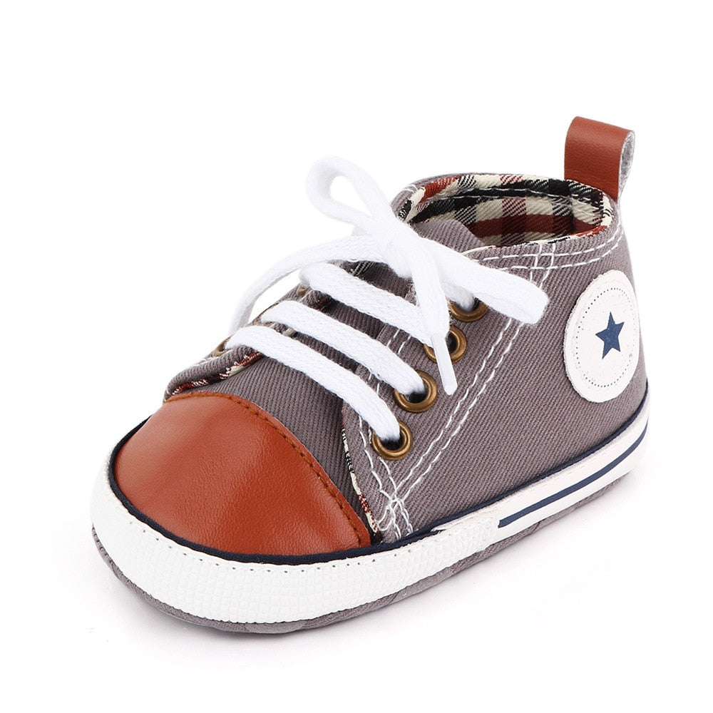 Fashionable Bling Canvas Shoes for Baby Girls - Soft Sole Toddler Sneakers Toyland EU