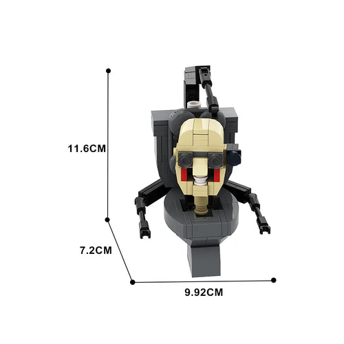 Skibidi Toilet Man and Camera Man Building Blocks with Speaker and Audio Components ToylandEU.com Toyland EU