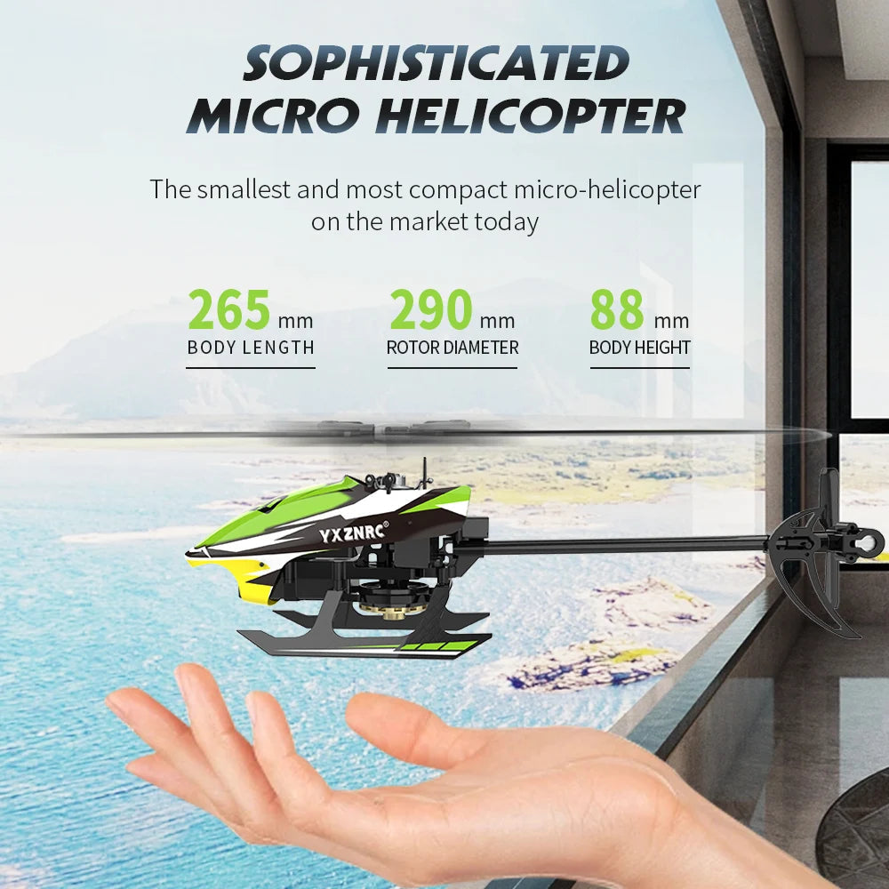 Parkten F120 2.4G RC Helicopter with 6CH 6-Axis Gyro and Dual Brushless Motors - ToylandEU