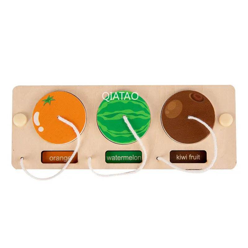 Baby DIY Montessori Activity Busy Board Parts Latch Toy Wooden Puzzle Accessories Material Early Education Toy for Children Gifts - ToylandEU