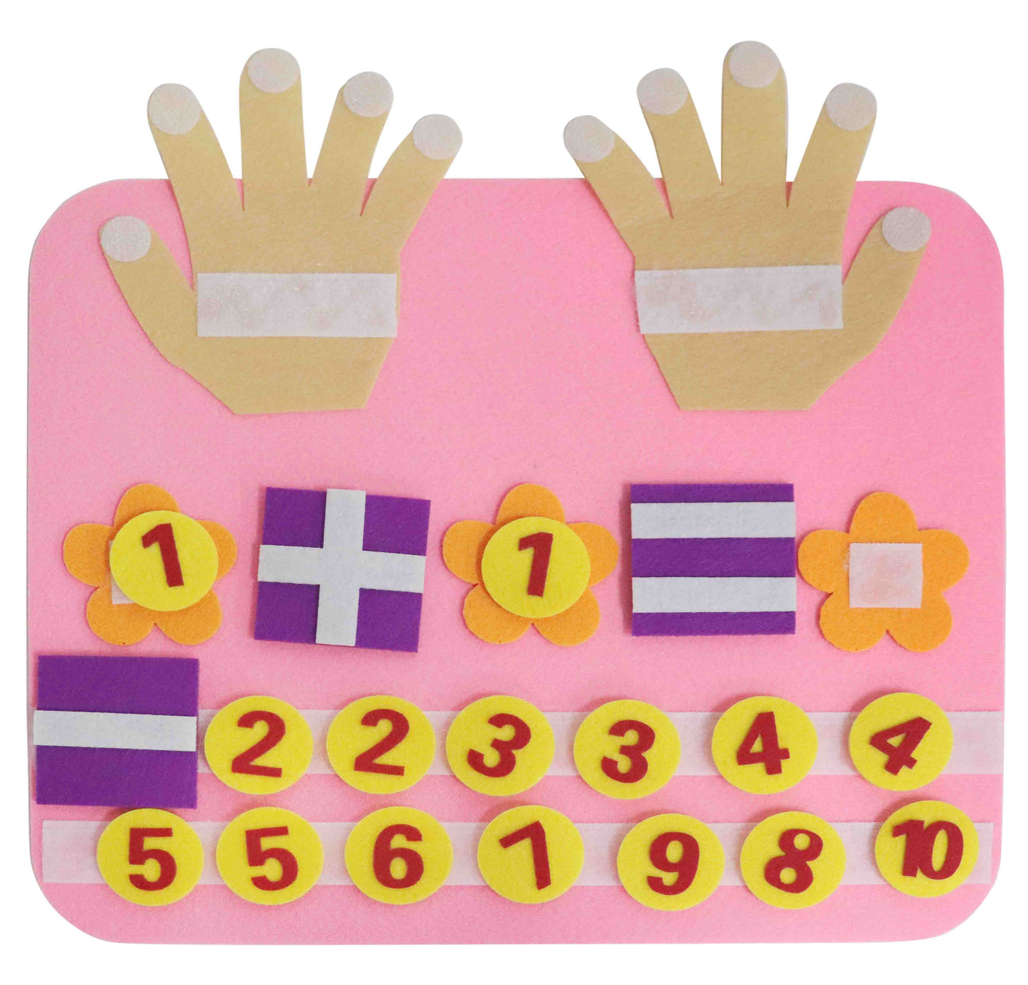 Montessori Felt Board Finger Numbers Toy for Early Math Education Toyland EU