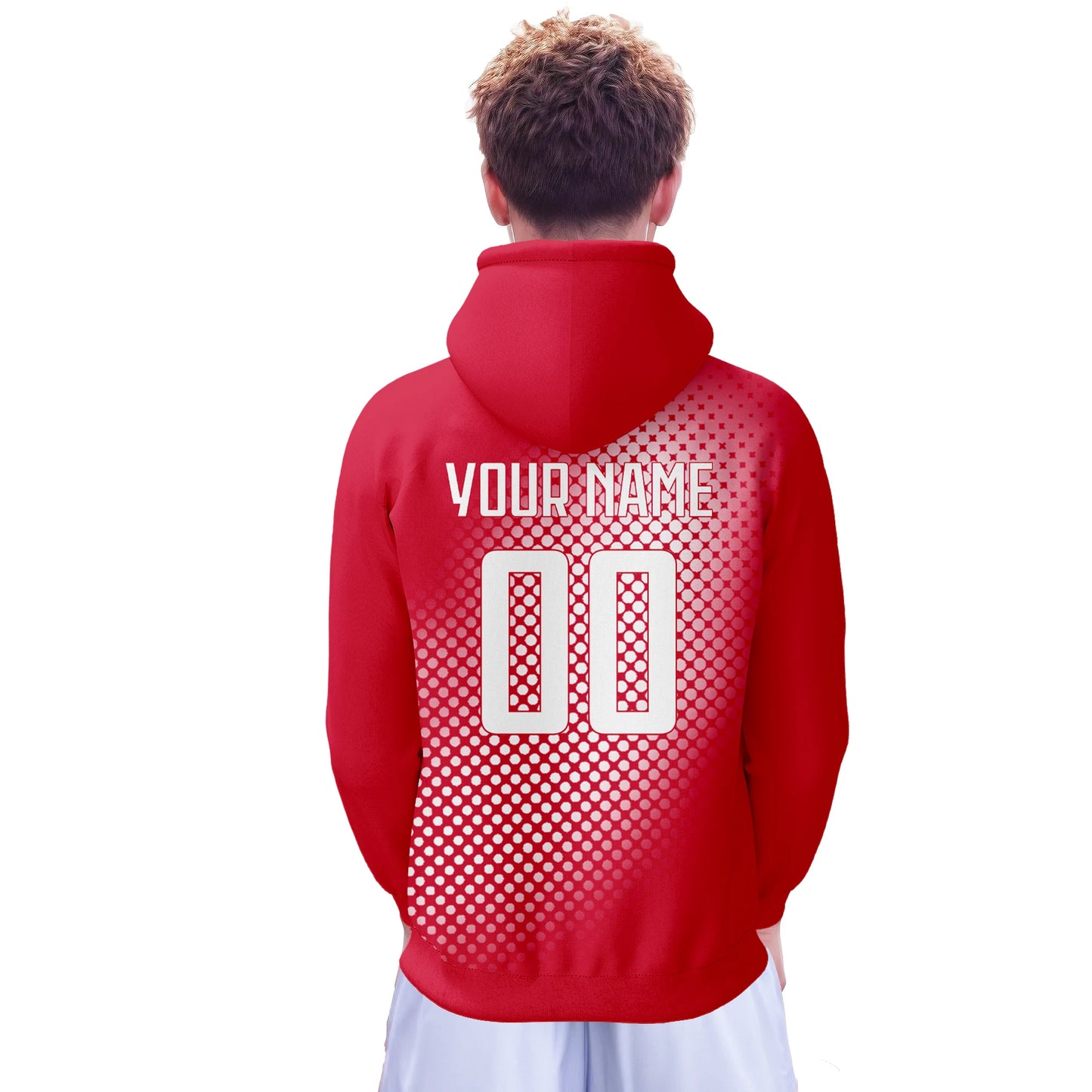 Personalized Denmark Soccer Hoodies for Men, Women, and Youth - Custom Name & Number 3D Printed Football Sweatshirt for Fans