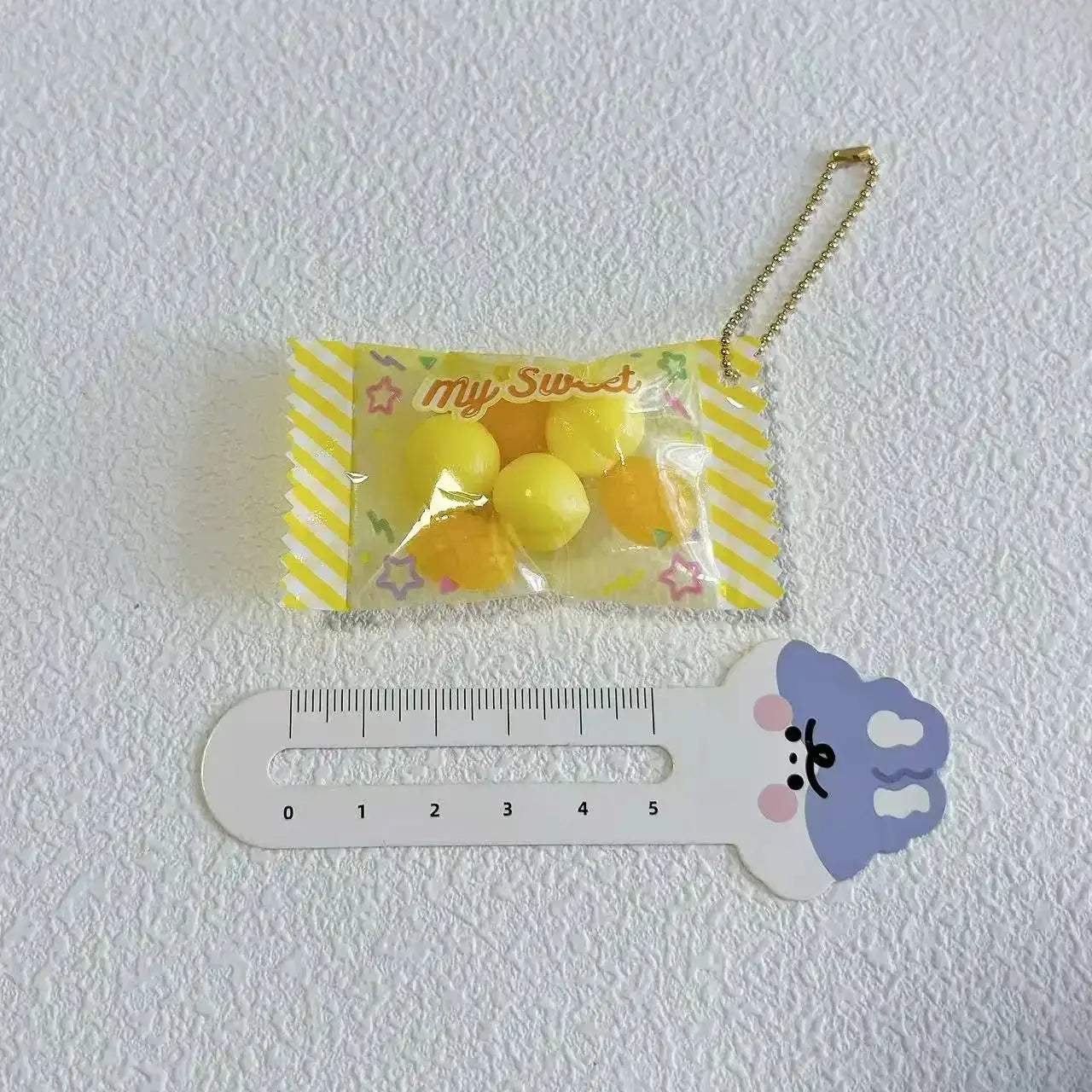Gummy Bear Bag Charm Squishy Toy Slow Rising Keychain Fidget - ToylandEU