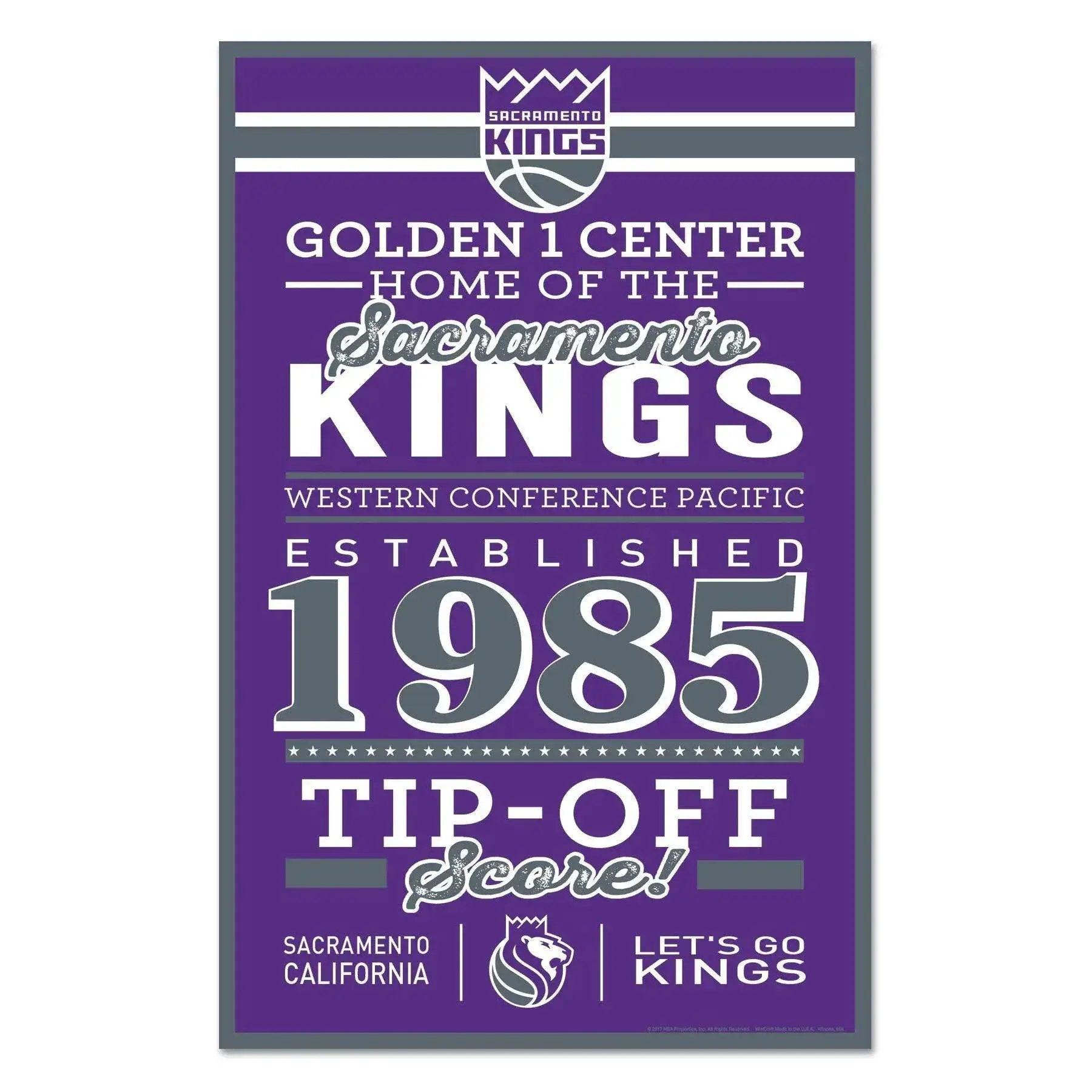  Sacramento Kings 11x17 Wood Sign Established Date Plaque -  ToylandEU™