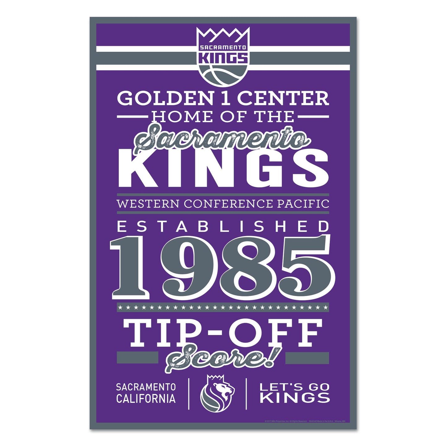 Sacramento Kings 11x17 Wood Sign Established Date Plaque - ToylandEU