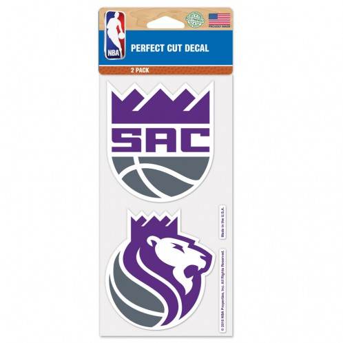 Sacramento Kings 4x4 Perfect Cut Vinyl Decals Set of 2 - ToylandEU