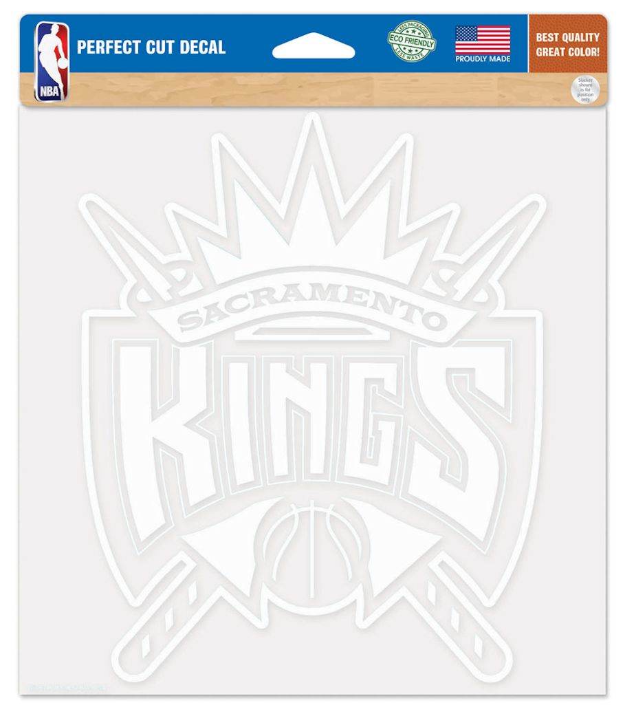 Sacramento Kings 8x8 Die Cut White Vinyl Decal Special - ToylandEU