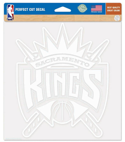 Sacramento Kings 8x8 Die Cut White Vinyl Decal Special - ToylandEU