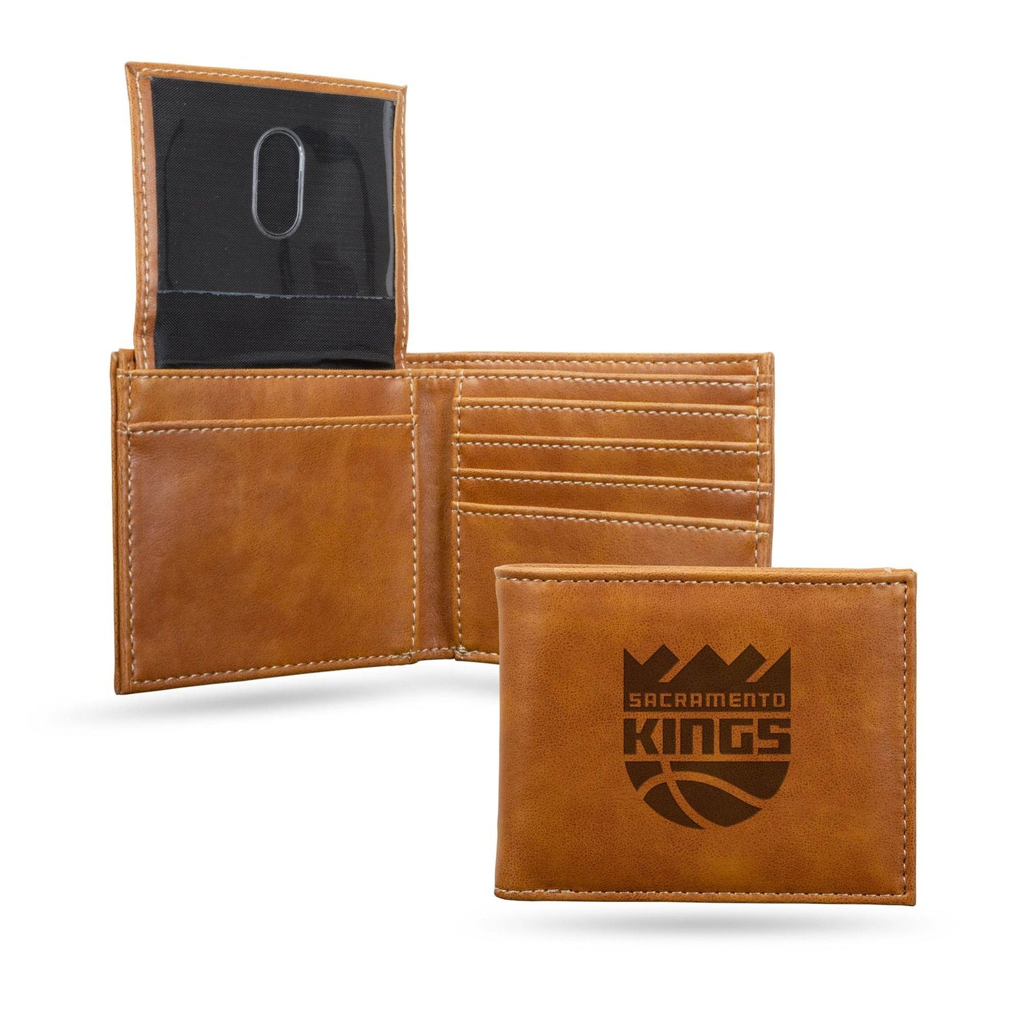 Sacramento Kings Leather Wallet Billfold Laser Engraved - ToylandEU