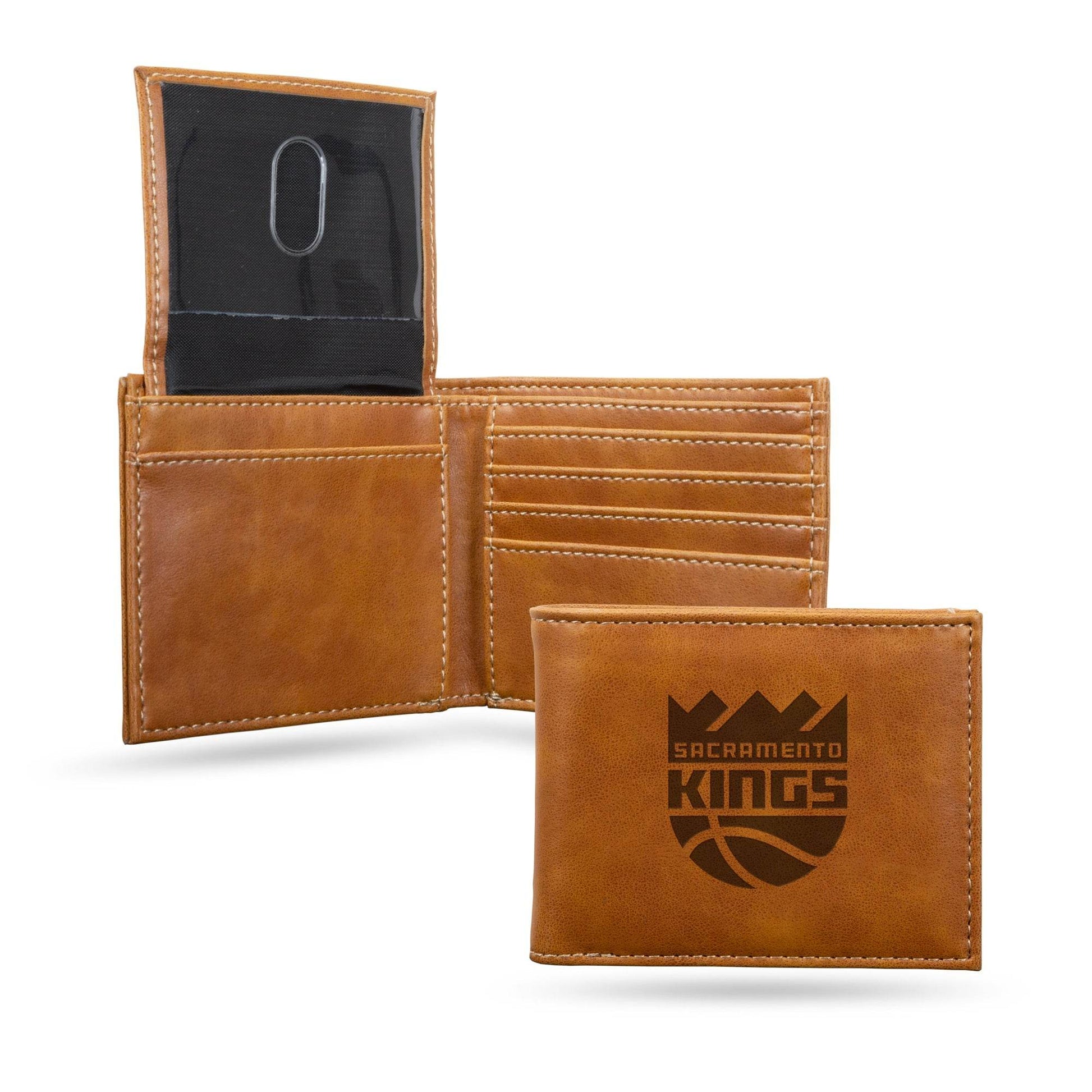 Sacramento Kings Leather Wallet Billfold Laser Engraved - ToylandEU