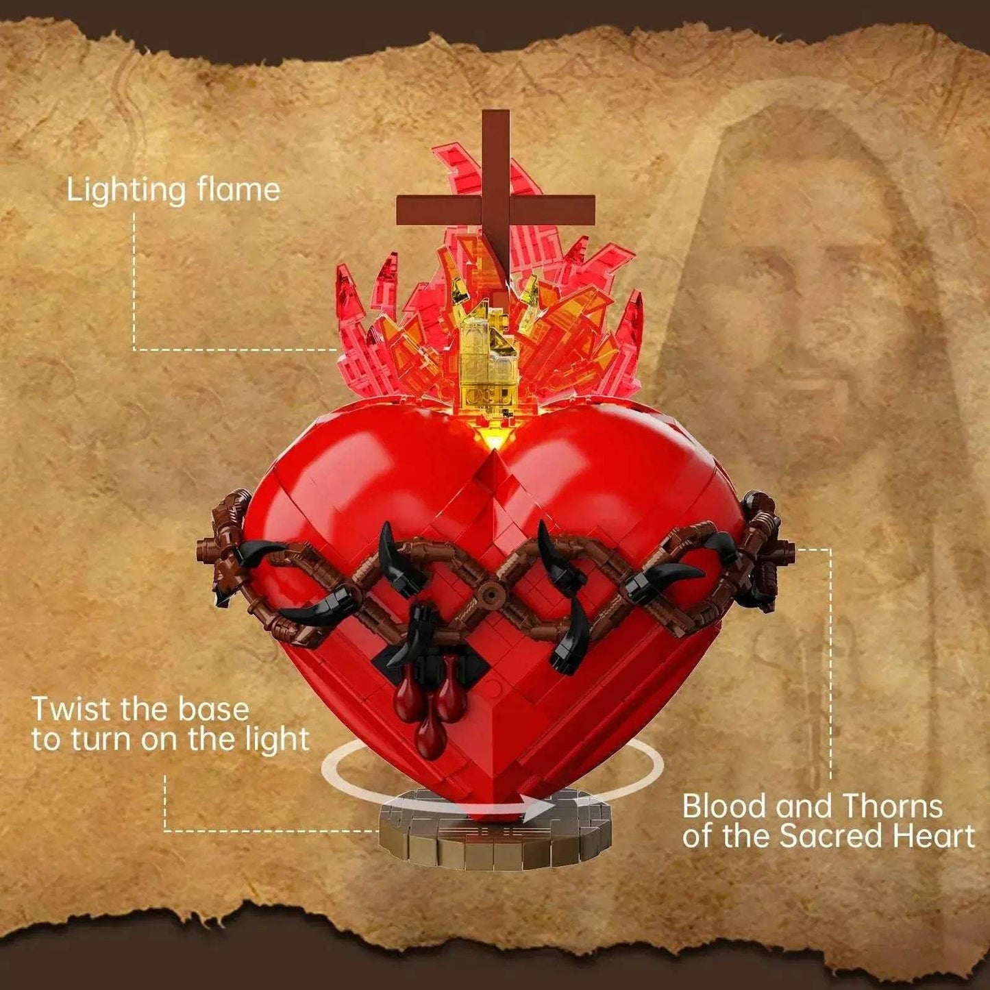  Sacred Heart Building Blocks 625 Piece Kit Toyland EU -  ToylandEU™
