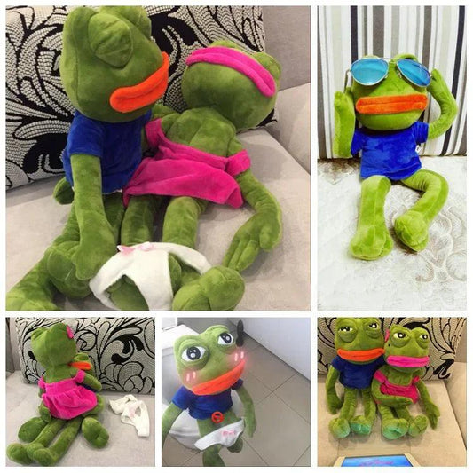  Sad Frog Plush Toy | 45cm Gift For Kids | Toylandeu™ 