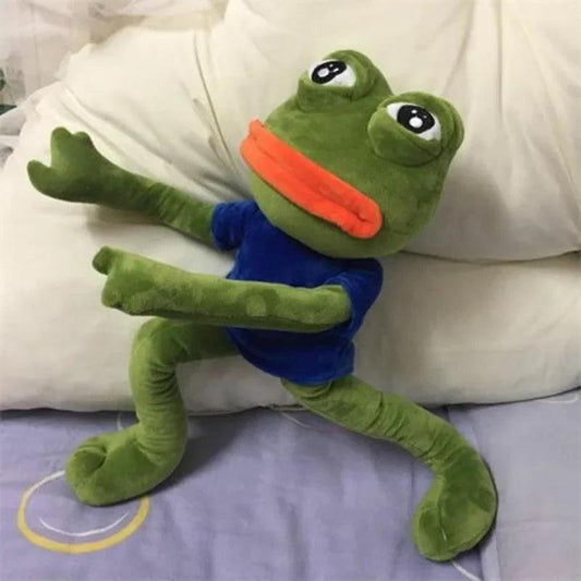  Sad Frog Plush Toy 45cm | PP Cotton Fill | Toylandeu™ 