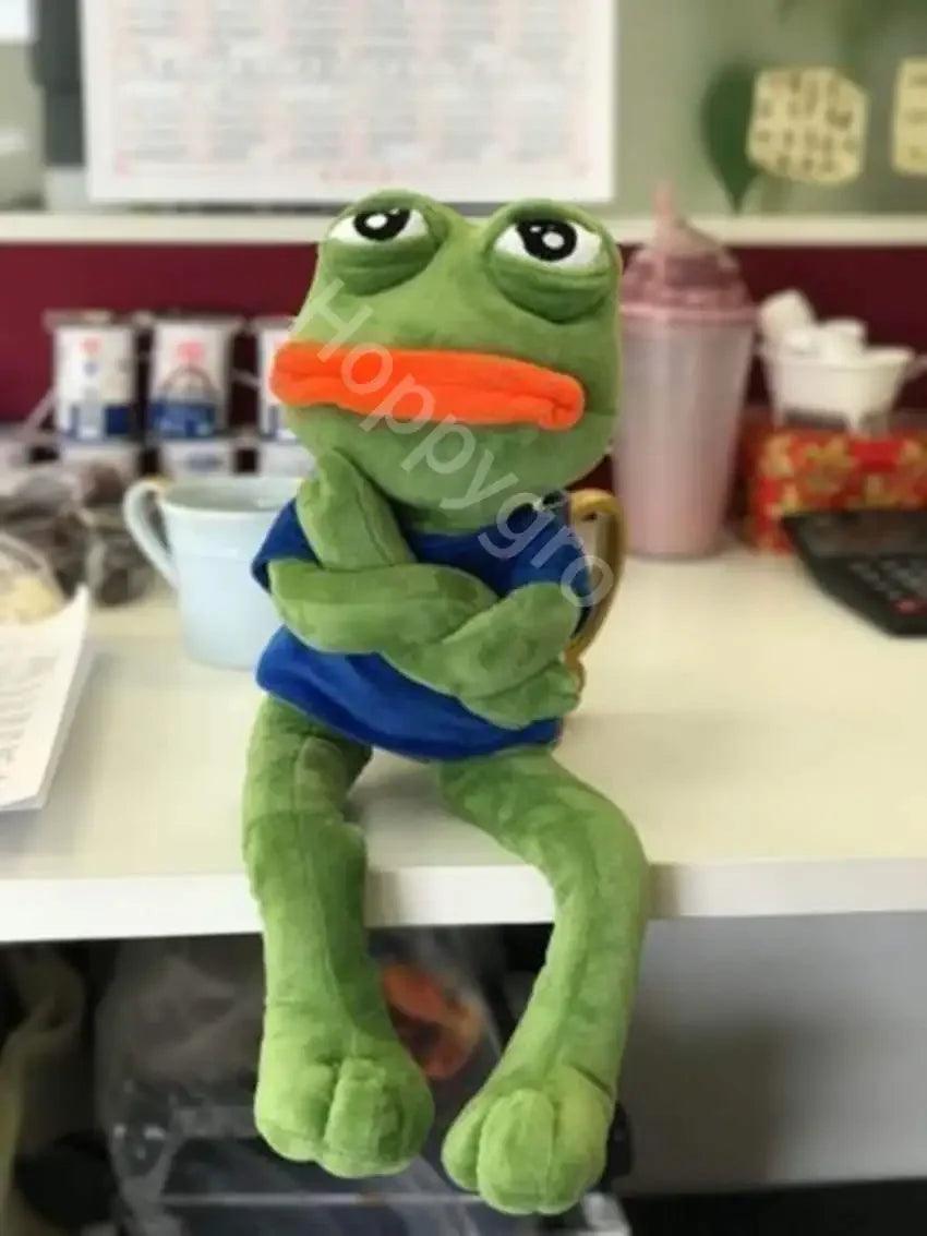  Sad Frog Plush Toy 45cm | PP Cotton Fill | Toylandeu™ 