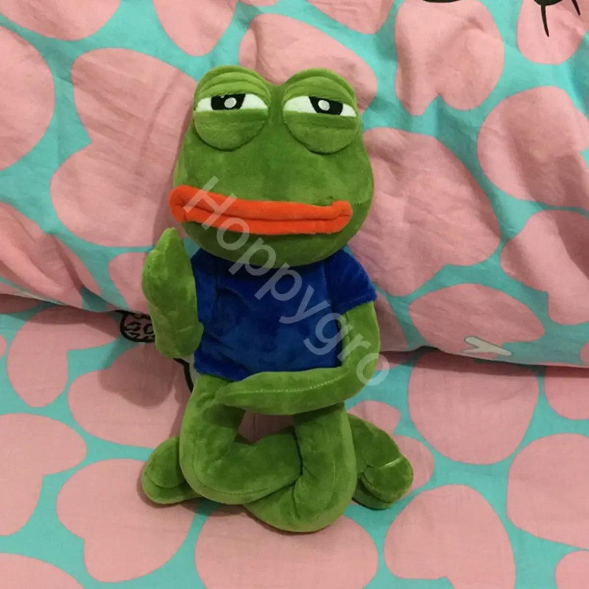  Sad Frog Plush Toy 45cm | PP Cotton Fill | Toylandeu™ 