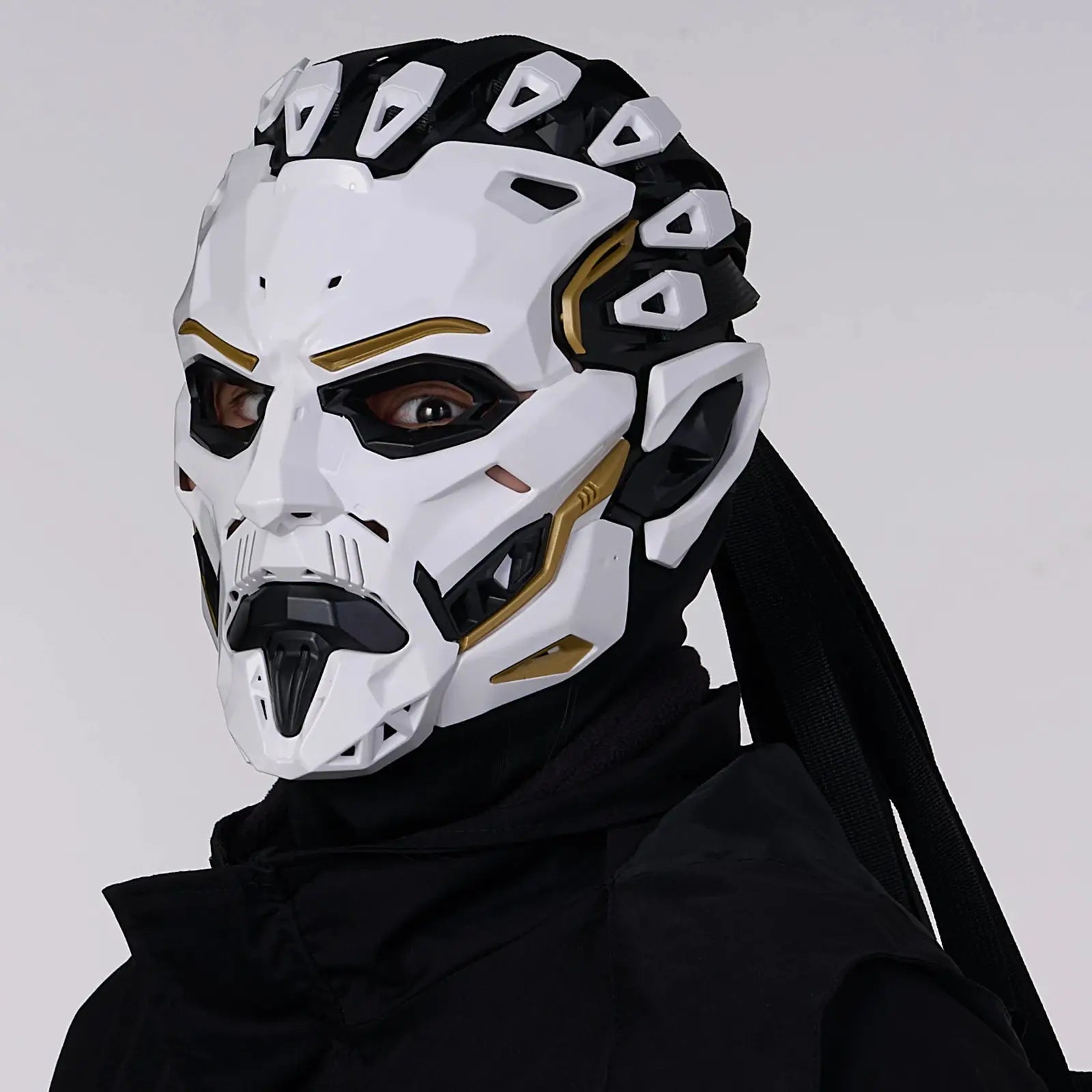 JAUPTO Punk Witcher Mask Halloween Costume Prop Face Mask for Parties Quality Assurance Cosplay Accessory - ToylandEU