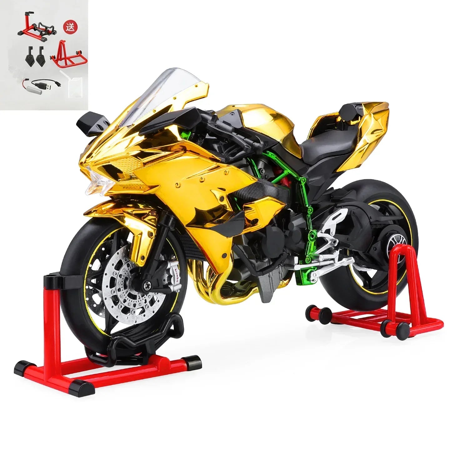 1:9 Diecast Racing Motorcycle Model With Sound And Light - ToylandEU