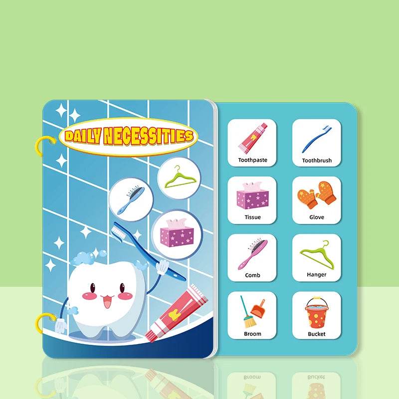 Children Early Education Quiet Busy Paste a Book Baby DIY Puzzle Sticker Montessori Toy Portable Educational Toy Sticker Book - ToylandEU