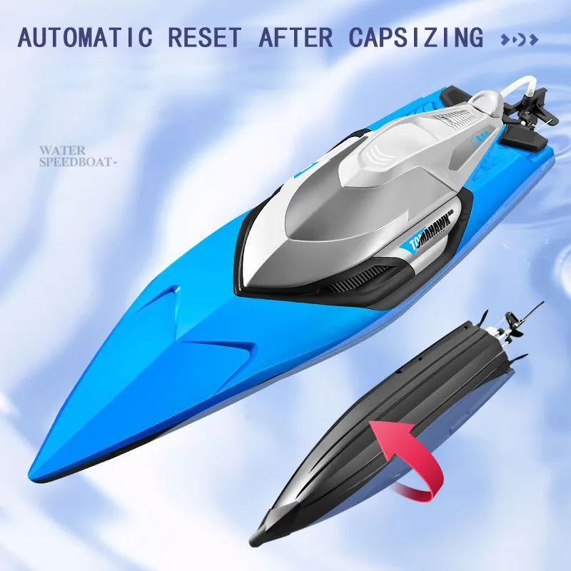 New RC Boat 2.4 Ghz Carbon Brush Motor High Speed Racing Speedboat - ToylandEU