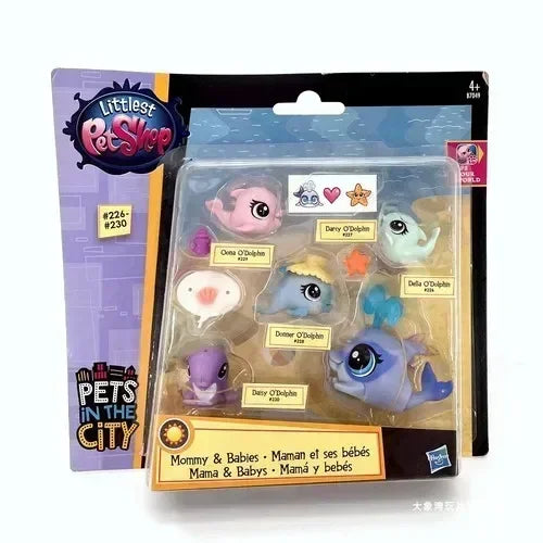 Littlest Petshop Playset | Mini Animal Figures | 2 Cm Size | Kids Toy