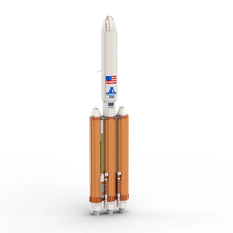 Moc Aerospace Atlased V 1:100 Rocket High Tech Building Blocks with E-Manual - ToylandEU