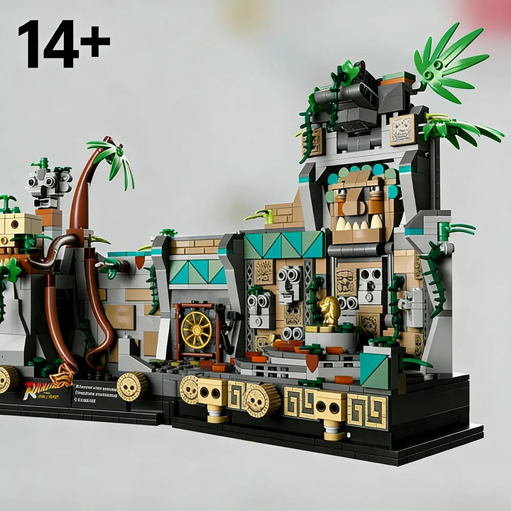 Building Blocks Set | Indiana Jones Temple | Figures Included | Ages 14 Plus