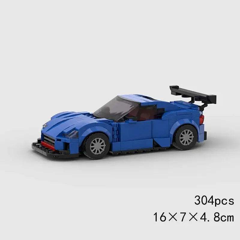MOC Speed Super Race Car Vehicle Racing Model Building Blocks Bricks Rally Sport Pickup Truck Toy City Technical Christmas gift - ToylandEU
