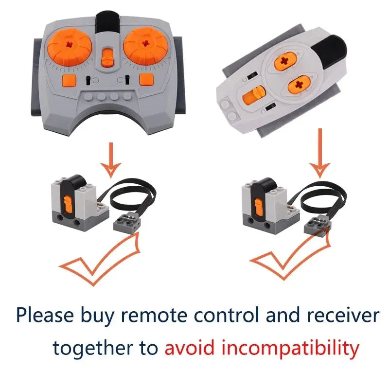 IR Motor Battery Box | Power Functions Compatible | Lego Model Bricks