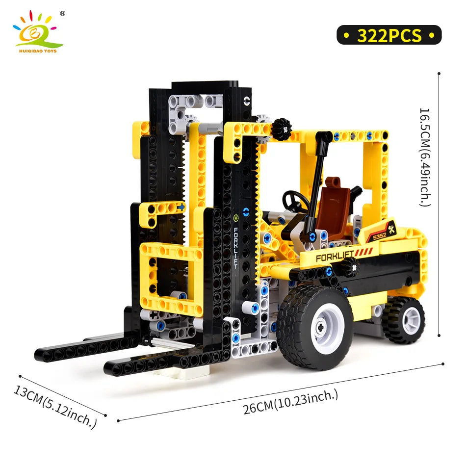 HUIQIBAO Construction Truck Building Block Set - ToylandEU