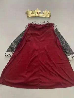 Medieval King Costume | Crown Cloak Set | Toylandeu™