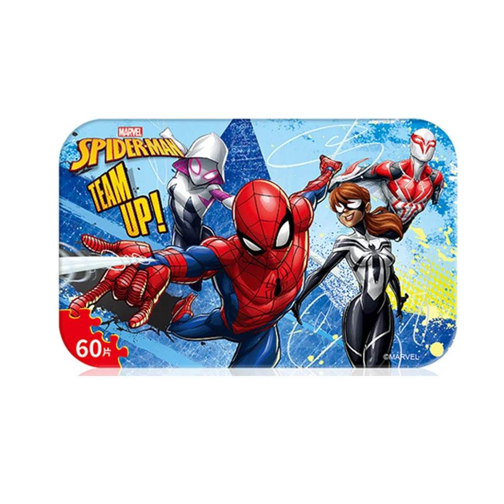 Disney Princess Frozen Spider-Man 60-Piece Wooden Puzzle Toy - ToylandEU
