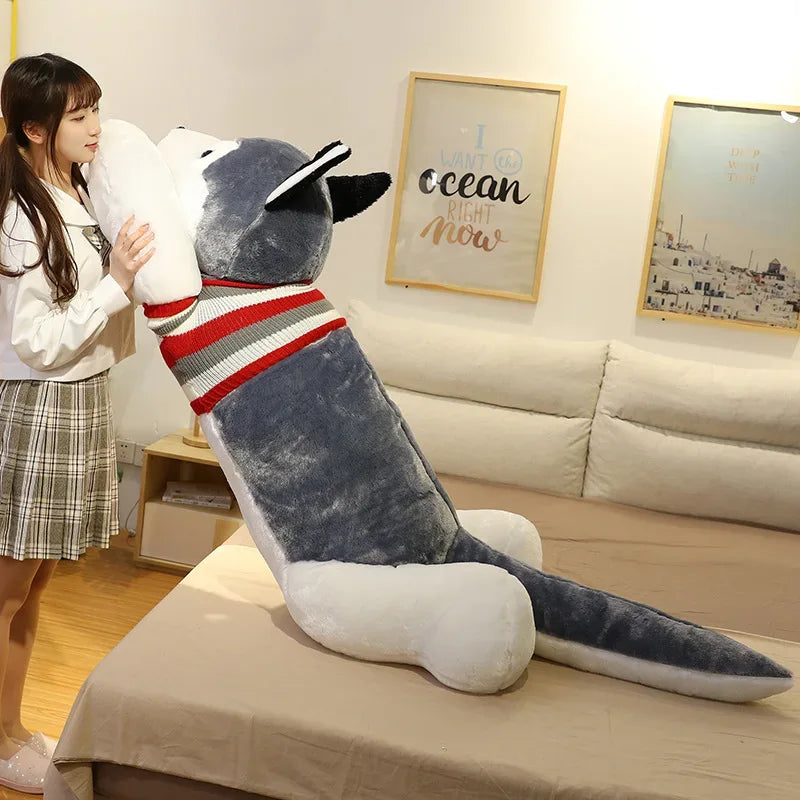Huge Husky Plush Toy Pillow For Kids And Dorm Decor - ToylandEU