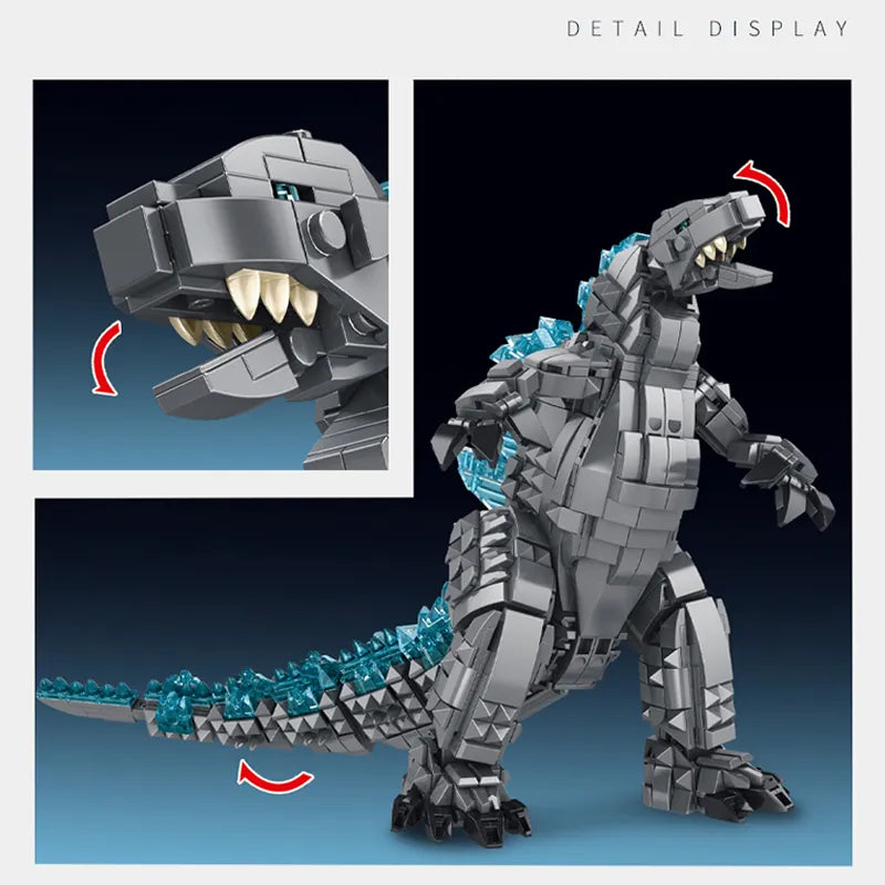 Creative Monster Godzilla Building Blocks with Mechanical Features - ToylandEU