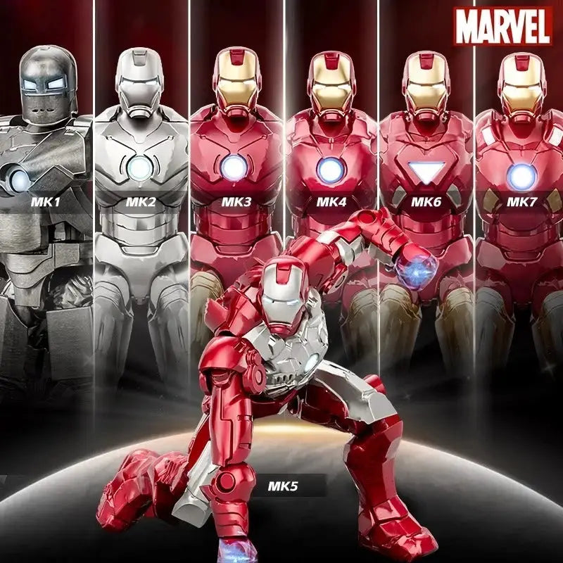 7cm Iron Man Action Figure Model Toy Line - Marvel Movie Assembled Statue | Ideal Collectible Gift for Boys, Great Xmas Gift - ToylandEU
