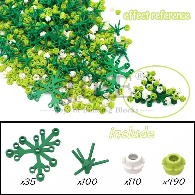 MOC Sakura Flower Stem Tree Building Blocks Set DIY Cherry Blossom Bricks Treehouse Model Decoration Toys 24866 19119 2417 2423 - ToylandEU