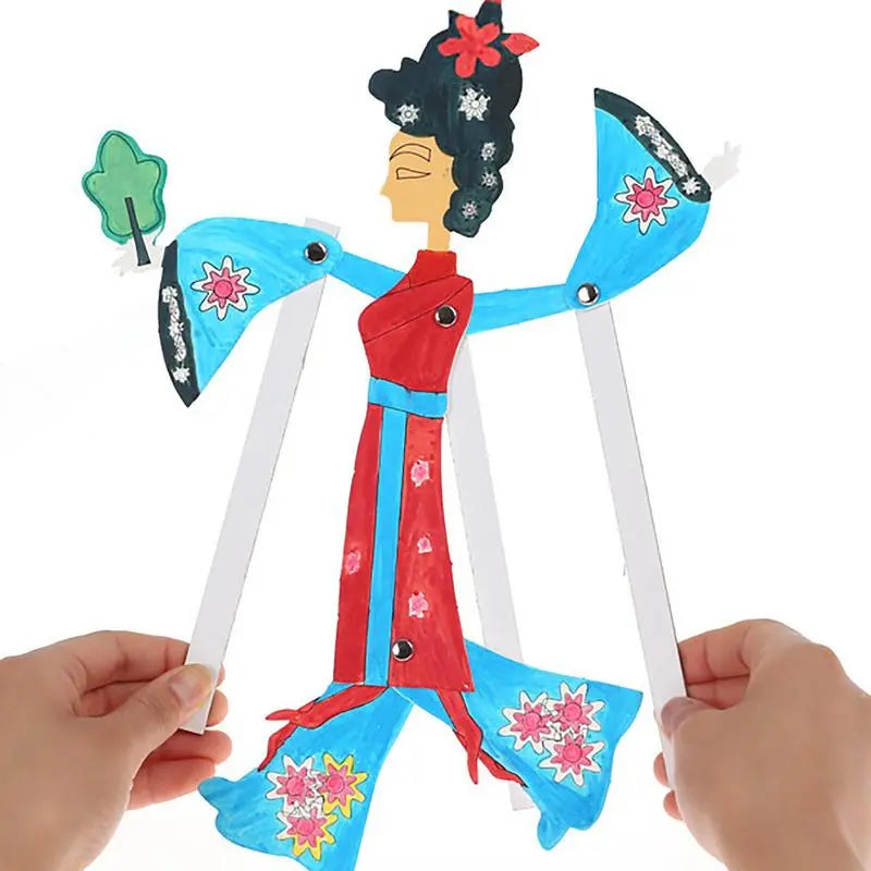 Chinese Shadow Puppet DIY Kit for Kids - Creative Paper Theater Puppets - ToylandEU