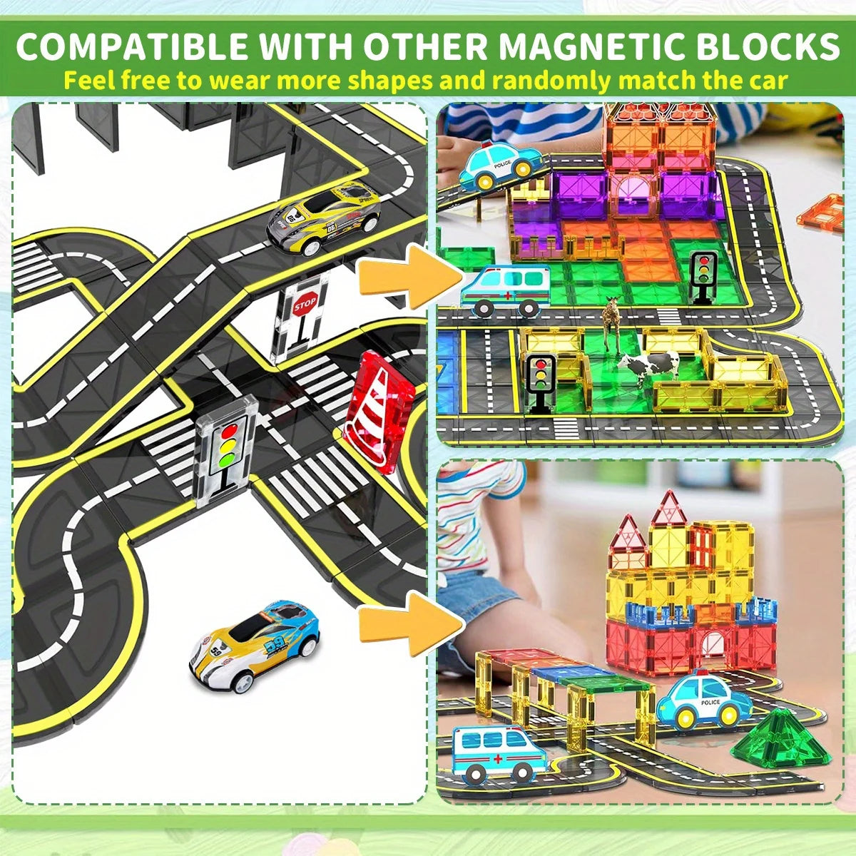 Magnetic Building Blocks | Magnetic Crane Car | STEM Toys Ages 3-6