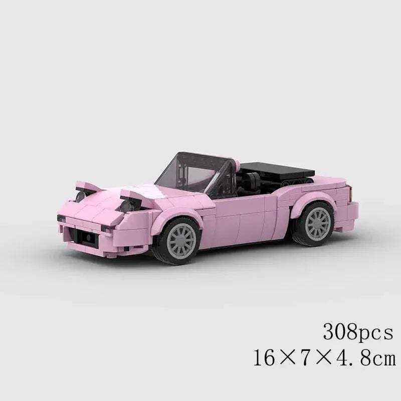 Miata MX5 Realistic Race Car Building Blocks Set For Collectors - ToylandEU