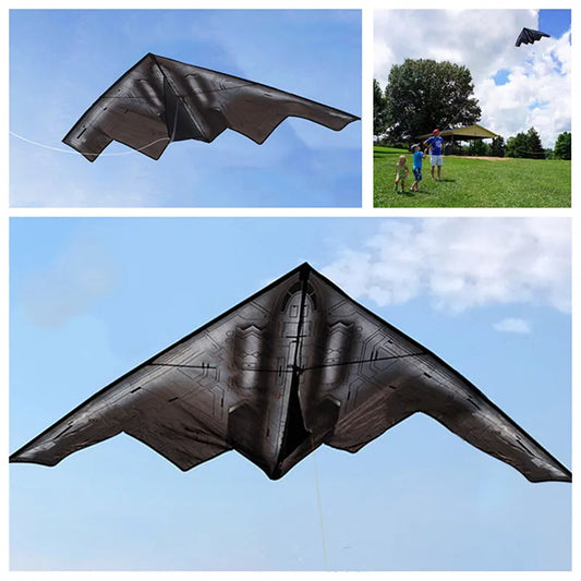 High-Quality Foldable Plane Kite with Handle Line - 160x80cm