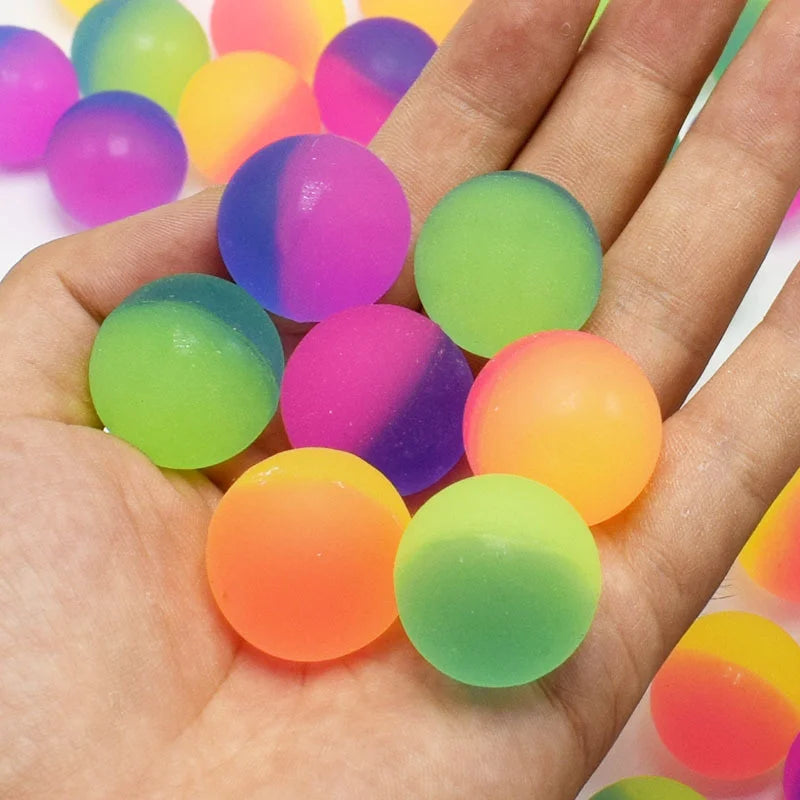 Children's Education Bouncy Ball Set (10Pcs, Mixed Color, 25MM) - ToylandEU