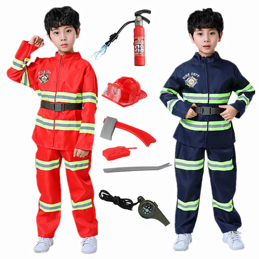 Kids' Firefighter Costume Set: Heroic Costume for Imaginative Play