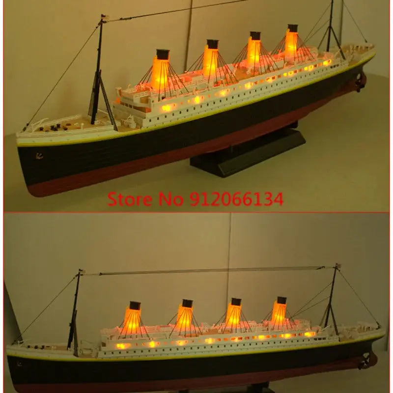 81CM Large Simulation RC Ship Toy 1:325 Sea Grand Cruise Ship Flash Led Lights Waterproof Boat Professional Ship Water Toy Gifts - ToylandEU