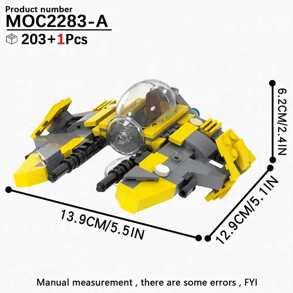 Space Wars Fighter Building Blocks Set For Realistic Dioramas - ToylandEU