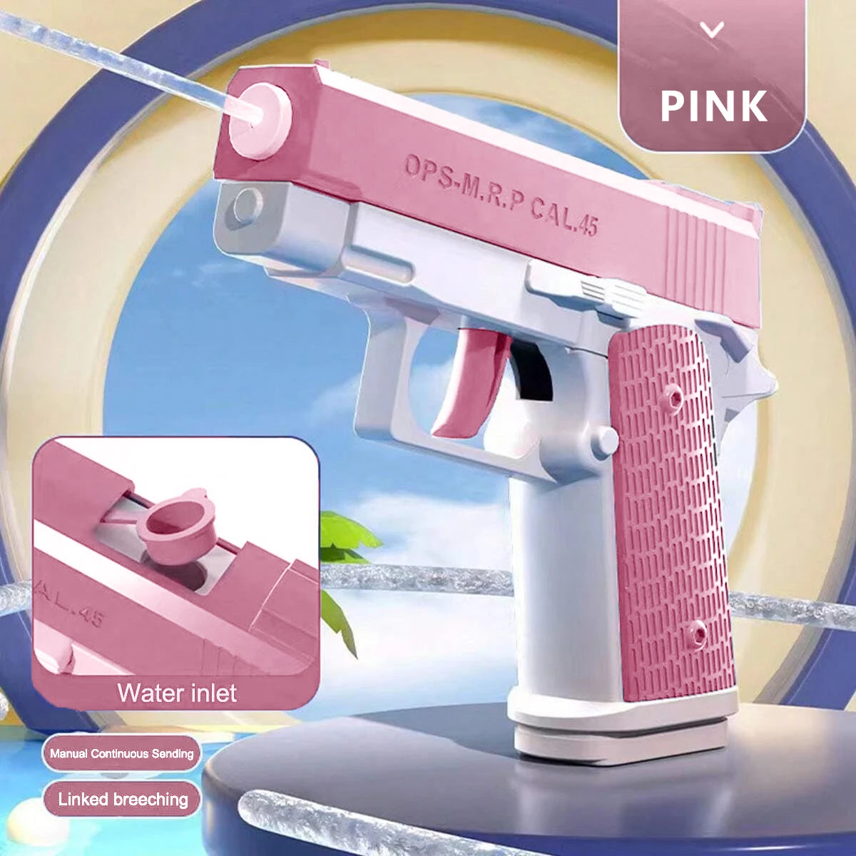 Manual Water Gun With 32 Foot Range For Outdoor Fun