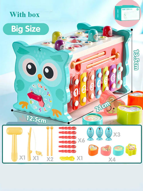 New Baby Montessori Toys Magnetic Fishing Owl Cube Learning ToylandEU.com Toyland EU