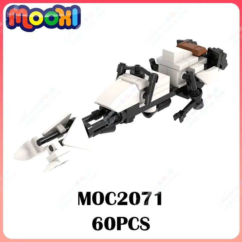 MOC2071 Interstellar Series Scout Flying Bike MOC Building Blocks Sci-Fi Movie Soldiers Air Vehicle Model Assembly Toys For Kids - ToylandEU