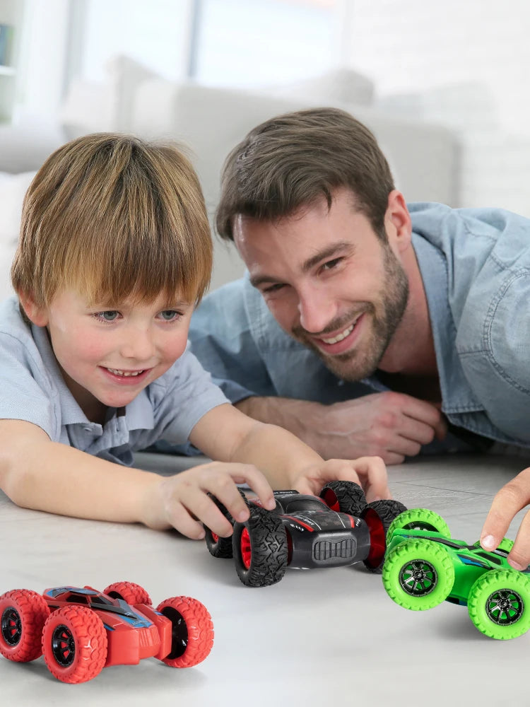 TEMI Kids' Inertia-Powered 360 Degree Double-Sided Stunt Car - ToylandEU