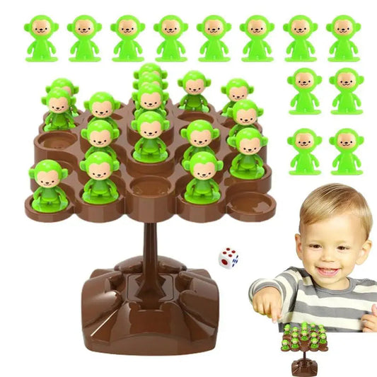 Balancing Monkey Toy Tree Monkey Board Game Montessori Interactive - ToylandEU