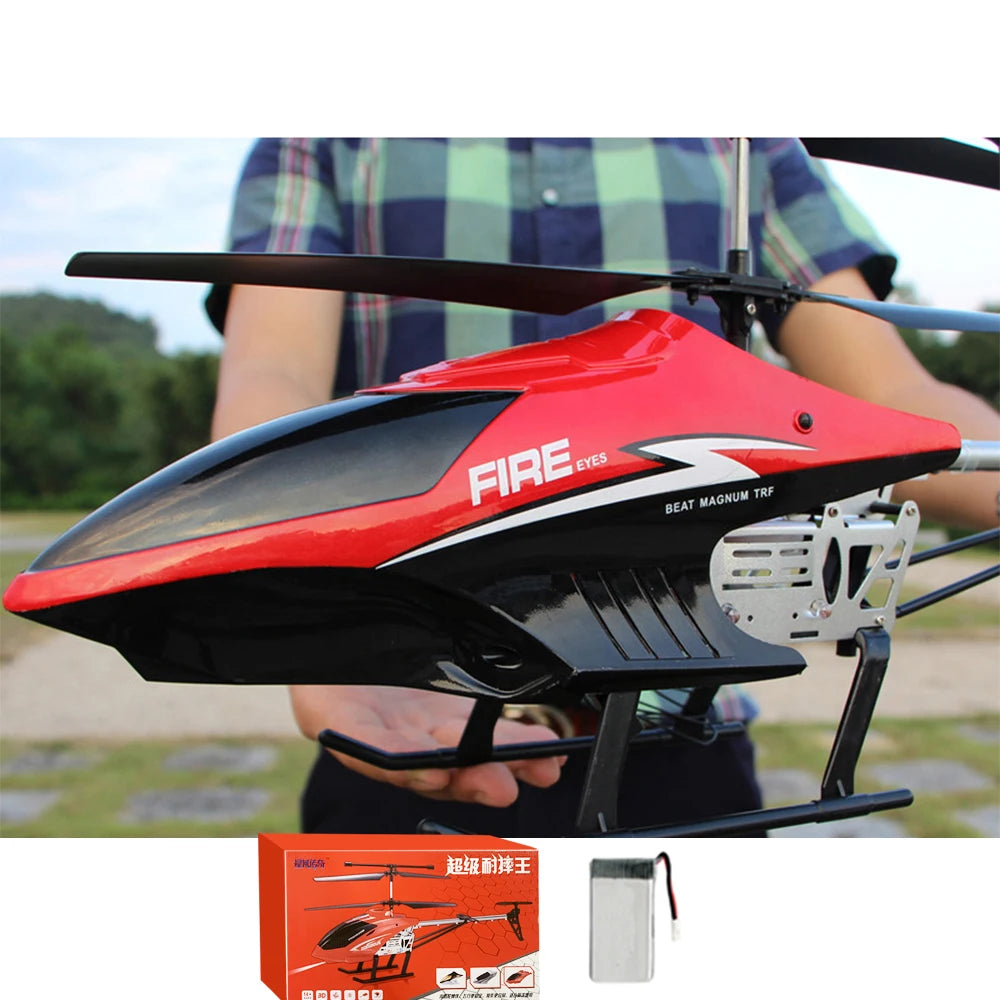 RC 80cm Remote-Controlled Helicopter with Anti-Fall Design - Durable Outdoor Toy Aircraft for Kids' Birthdays